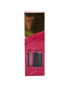 Liquid lipstick and moisturizing balm set, 026 So Delightful, LipFinity, 2-step Long Lasting, Max Factor, plastic, 2.3 ml + 1.9 g, coral pink, 2 pieces
