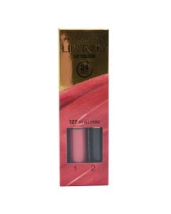 Liquid lipstick and moisturizing balm set, 127 So Alluring, LipFinity, 2-step Long Lasting, Max Factor, plastic, 2.3 ml + 1.9 g, terracotta red, 2 pieces