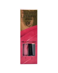 Liquid lipstick and moisturizing balm set, 144 Endlessly Magic, LipFinity, 2-step Long Lasting, Max Factor, plastic, 2.3 ml + 1.9 g, terracotta pink, 2 pieces