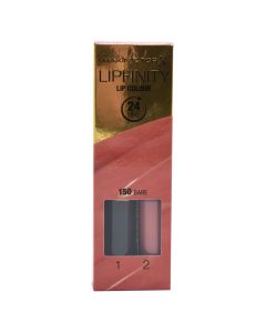 Liquid lipstick and moisturizing balm set, 150 Bare, LipFinity, 2-step Long Lasting, Max Factor, plastic, 2.3 ml + 1.9 g, terracotta, 2 pieces
