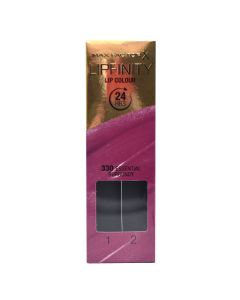 Liquid lipstick and moisturizing balm set, 330 Essential Burgundy, LipFinity, 2-step Long Lasting, Max Factor, plastic, 2.3 ml + 1.9 g, burgundy, 2 pieces
