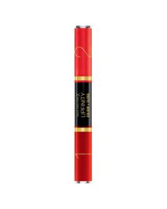 2 in 1 lipstick and lip gloss, 640 Lasting Grenadine, LipFinity Color & Gloss, Max Factor, plastic, 3 ml, red and pink, 1 piece