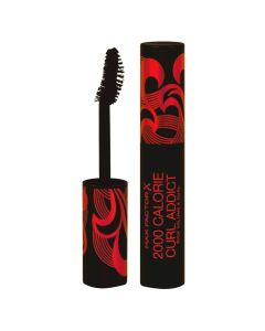Volumizing eyelashes mascara, 01 Black, 2000 Calorie, Curl Addict, Max Factor, plastic, 9 ml, black and red, 1 piece