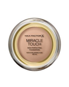 Fondatinë e lëngshme për makeup, 45 Warm Almond, Miracle Touch, Max Factor, plastikë, 11.5 g, bezhë natyrale, 1 copë