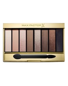 Palette with 8 eyeshadows, 01 Cappuccino Nudes, Masterpiece Nude Palette, Max Factor, plastic, 11.5x7.1x1 cm, beige, brown and terracotta, 1 piece