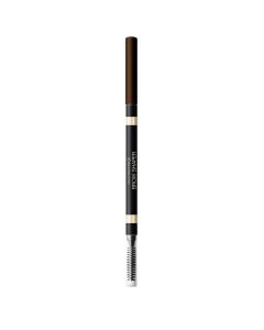 Eyebrow pencil with comb cap, 30 deep Brown, Max Facto X, plastic and wood, 11.4 g, dark brown, 1 piece