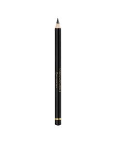 Eyebrow pencil with comb cap, 001 Ebony, Max Facto X, plastic and wood, 3.5 g, black, 1 piece