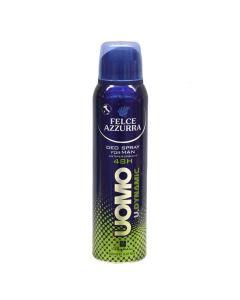 Antiperspirant spray for men, Uomo Dynamic, Felce Azzurra, Paglieri, plastic and metal, 150 ml, blue and green, 1 piece