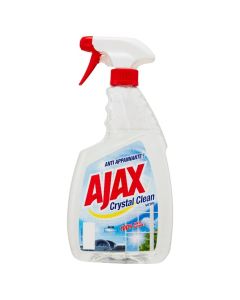 Glass cleaner, Crystal Clean, Ajax, plastic, 750 ml, transparent, red and blue, 1 piece