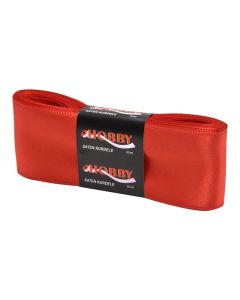 Ribbon, satin, 6x1000 cm, red, 1 piece