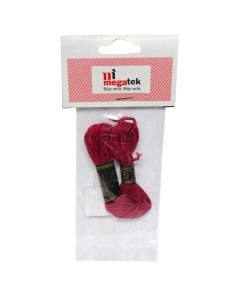 Muline for embroidery, 8.75yd, 100% cotton, dark red