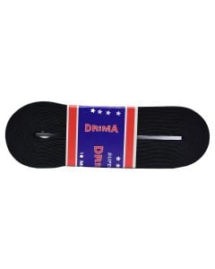 Braided elastic, cotton and rubber, 4x1000 cm, black, 1 piece