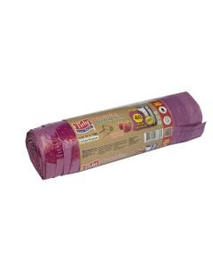 Plastic bag, Tidy, plastic, 40 l, pink, 30 pieces