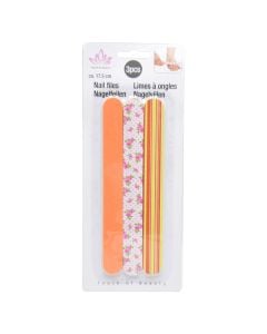 Nail file, polystyrene and sponge, mix, 3 pcs