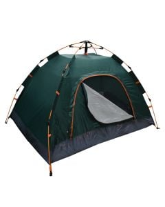 Automatic camping tent, 200x150 cm, polyester, 2 persons, dark green color