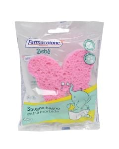 Baby body sponge, butterfly shape