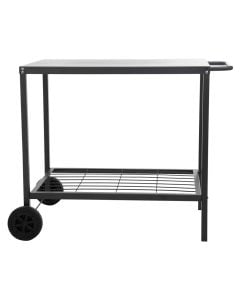 Desk counter, metal with handle, 90x58x75 cm, black