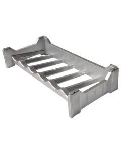 Bottle holder, plastic, 6 seats, gray