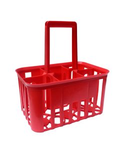 6-seater plastic container for 1 lt bottle