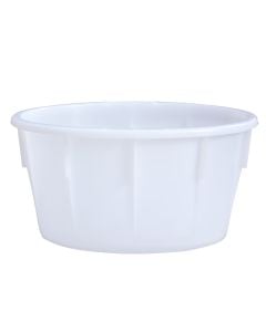 Mastellon, plastic, with handle, 85 lit, white