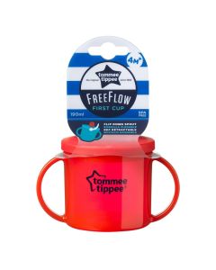Baby drinking cup, Tommee Tippee, polypropylene and silicone, 190 ml, red, 1 piece