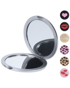 Makeup mirror, ABS plastic and glass, Ø6.5 cm, miscellaneous, 1 piece