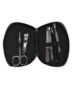 Manicure set, stainless steel, 15x14 cm, miscellaneous, 6 pieces