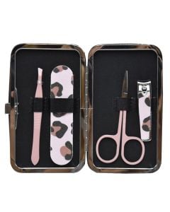 Manicure set, metal, 14x6.8x1 cm, miscellaneous, 4 pieces