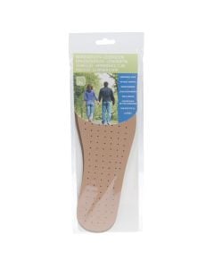 Shoe insoles, polyvinyl, 20-44, brown, 2 pieces
