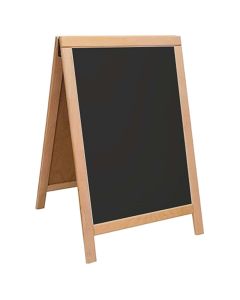 Menu chalkboard, wood, 50x70 cm, black, 1 piece