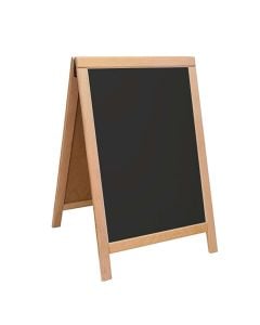 Menu chalkboard, wood, 40x55 cm, black, 1 piece