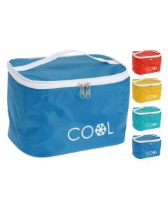 Cooler bag, polyester, aluminum, polyethylene and polyvinyl chloride, 21.5x15x15 cm, miscellaneous, 1 pieces