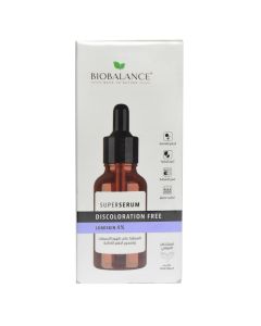 Discoloration correction serum for face skin, Discoloration Free, Super Serum, Bio Balance, plastic and glass, 30 ml, black, white and brown, 1 piece
