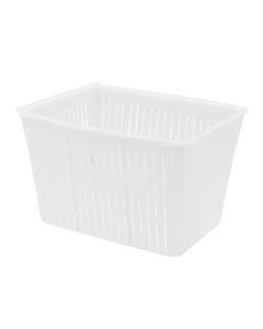 Plastic form for holding cheese, h 11, 16x12 cm, 1.5 kg