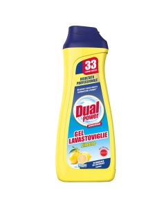 Dishwashing detergent, Dual Power, plastic, 660 ml, yellow, 1 piece