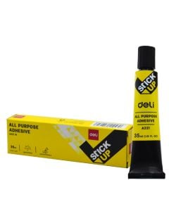 Adhesive glue stick, Deli, 35 ml, plastic, yellow, 1 piece