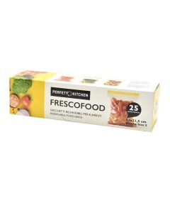 Food storage bag, FrescoFood, plastic, 21x21.5 cm, transparent, 1 piece