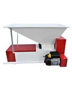 Electric grape squeezing machine, with motor, enameled stainless steel