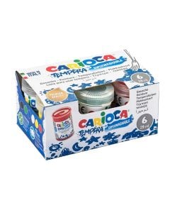 Tempera colors set for kids, Carioca, plastic, 150 ml, miscellaneous, 1 piece