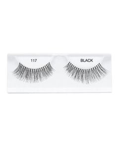 False lashes, Duo, 100% human hair, 4x2 cm, black, 2 pieces