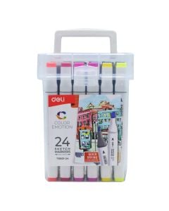 2 Tip Colors, Deli, 24 Colors, 1 Pack