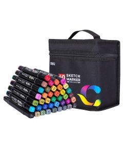 Deli, color with 2 tips, Sketch, 40 pieces