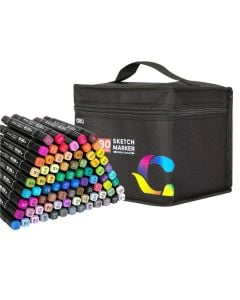 2 Tip Colors, Deli, 80 Colors, 1 Pack
