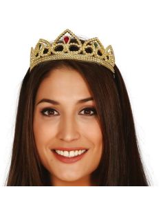 Gold PVC Crown with Gems