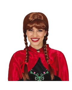Wig brain, Ana, Synthetic, one size, brown