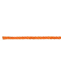 Knitting orange rope with three 14mm Material: Polypropylene