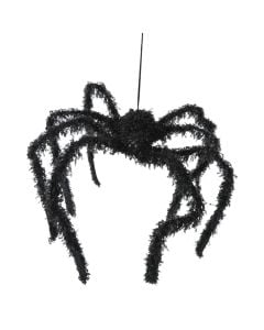 Decorative spider, plastic, 10x15 cm, black, 1 piece