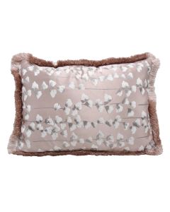Decorative pillow, polyester, brown, 35 x 50 cm