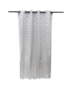 Curtains with rings, polyester, gold, 135 x 260 cm