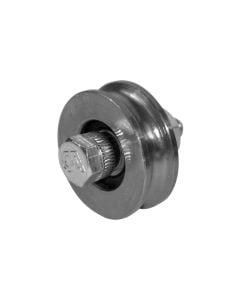 Rollers with bolt U shape, metalic, 50 mm